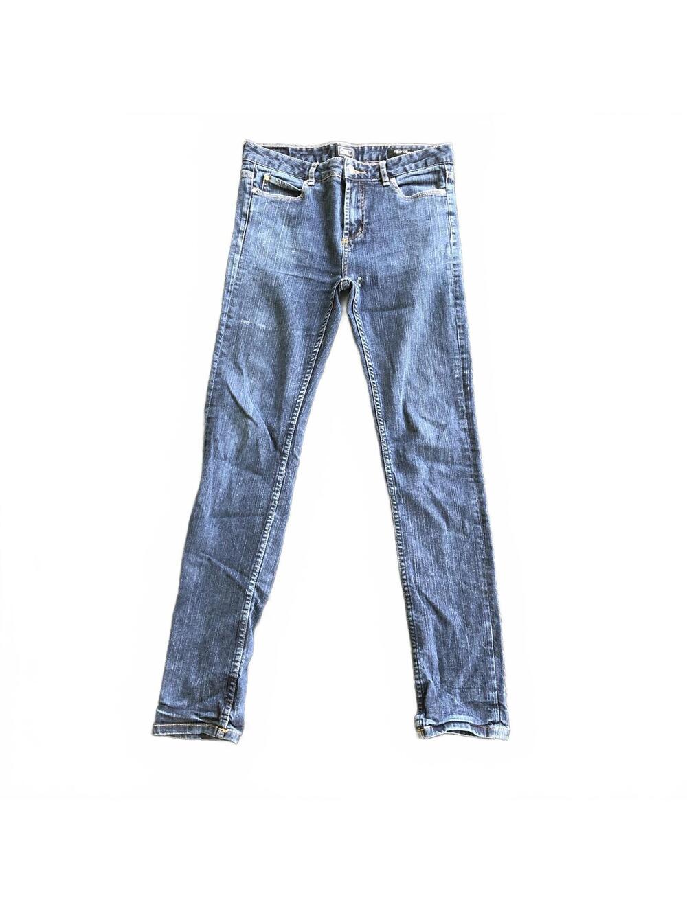 Obey Propaganda Blue Denim Skinny Stretch Straight Tight Leg Jeans Size 30